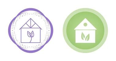 groen huis vector icoon