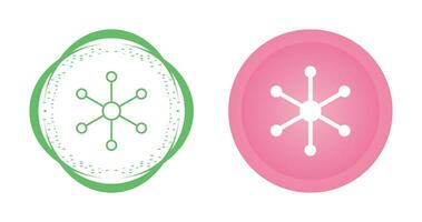 moleculair structuur vector icoon