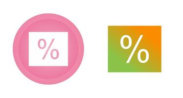 percentage vector icoon