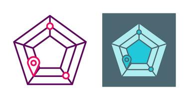 radar vector pictogram