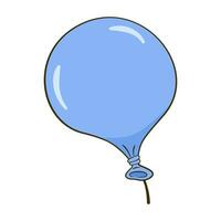 blauwe ballon icoon vector