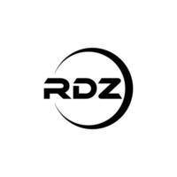 rdz brief logo ontwerp, inspiratie voor een uniek identiteit. modern elegantie en creatief ontwerp. watermerk uw succes met de opvallend deze logo. vector