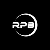 rpb brief logo ontwerp, inspiratie voor een uniek identiteit. modern elegantie en creatief ontwerp. watermerk uw succes met de opvallend deze logo. vector