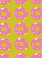 helder zuur poster van donuts vector illustratie