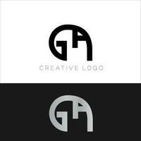 ag eerste brief logo vector