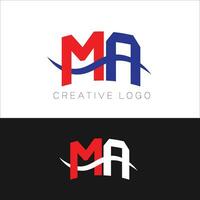 ma eerste brief logo vector