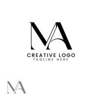 ma eerste brief logo vector