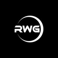 rwg brief logo ontwerp, inspiratie voor een uniek identiteit. modern elegantie en creatief ontwerp. watermerk uw succes met de opvallend deze logo. vector