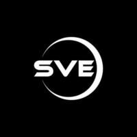 sve brief logo ontwerp, inspiratie voor een uniek identiteit. modern elegantie en creatief ontwerp. watermerk uw succes met de opvallend deze logo. vector