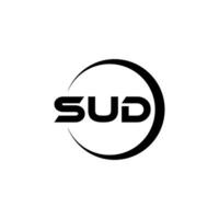 sud brief logo ontwerp, inspiratie voor een uniek identiteit. modern elegantie en creatief ontwerp. watermerk uw succes met de opvallend deze logo. vector