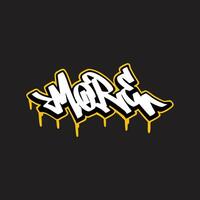 graffiti vector taggen brief woord tekst straat kunst muurschildering hand- trek