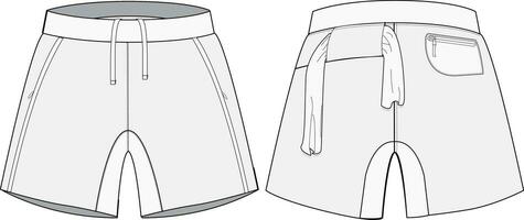 rennen shorts ontwerp vector illustratie sjabloon