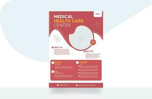 medisch Gezondheid zorg zakelijke folder brochure ontwerp folder ziekenhuis banier Hoes achtergrond sjabloon vector