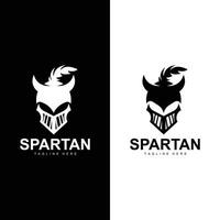 spartaans krijger logo gemakkelijk illustratie silhouet vector ontwerp