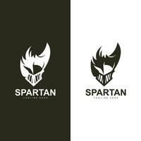spartaans krijger logo gemakkelijk illustratie silhouet vector ontwerp