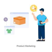 e-commerce en productmarketing vector