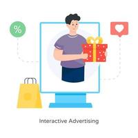 interactief reclame- en verwijzingsprogramma vector