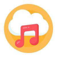 cloud muziek en lied vector