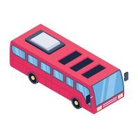 bus een lokaal vervoer vector