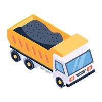 dump truck voertuig vector