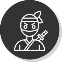 Ninja vector icoon ontwerp