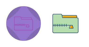 ritssluiting het dossier vector icoon