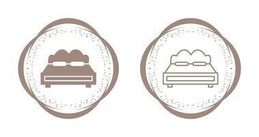 tweepersoonsbed vector icon