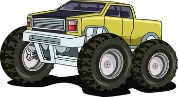 vintage monstertruck vector