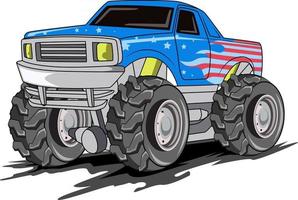 monster truck off-road illustratie vector