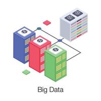 big data-concepten vector