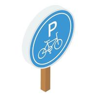 fietsparkeerbord vector