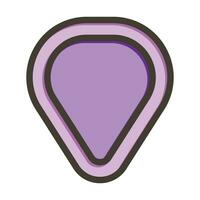 plectrum vector dik lijn gevulde kleuren icoon voor persoonlijk en reclame gebruiken.