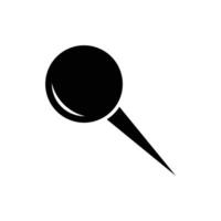 Duwen pin icoon vector ontwerp sjabloon in wit achtergrond
