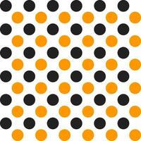 oranje en zwart punt patroon achtergrond. stip. punt achtergrond. naadloos patroon. voor achtergrond, decoratie, geschenk omhulsel vector