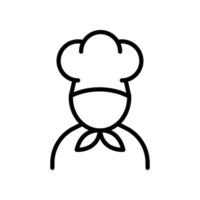 chef icoon, koken, logo, schets stijl. chef in een Koken hoed. keuken en restaurant portie concept voor topics Leuk vinden catering voedsel onderhoud. vector illustratie. ontwerp Aan wit achtergrond. eps 10