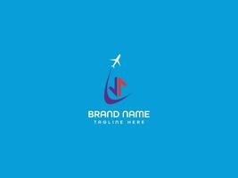 brief luchtvaartmaatschappijen logo vector