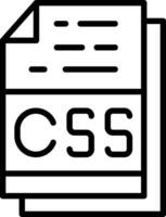 css het dossier formaat vector icoon ontwerp