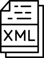 xml het dossier formaat vector icoon ontwerp