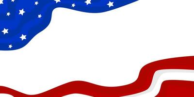golvend Amerikaans nationaal vlag.de vlag van de Verenigde staten van Amerika sjabloon voor vakantie groeten vector illustratie.