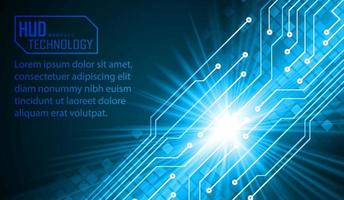 cyber circuit toekomstige technologie concept achtergrond vector