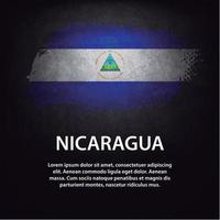 nicaragua vlag borstel vector