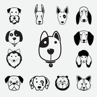 illustratie van hond pictogram vector