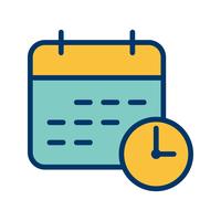 Zakelijke deadline vector pictogram