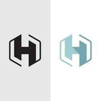 letter h monogram logo ontwerpsjabloon vector