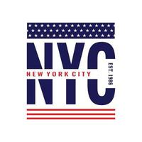 new york city urban kleding streetwear typografie design vector