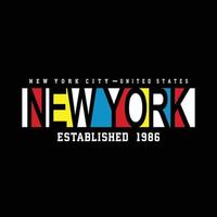 new york city urban kleding streetwear typografie design vector