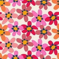 hand- getrokken bloemen, naadloos patronen met bloemen voor kleding stof, textiel, kleding, omhulsel papier, omslag, banier, huis decor, abstract achtergronden. vector