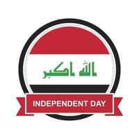Irak dag ontwerp vectorillustratie vector