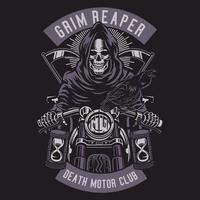 grim reaper motorfiets vector