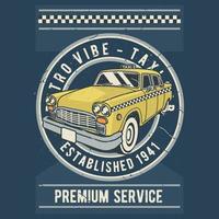 ontwerp taxi-badge vector